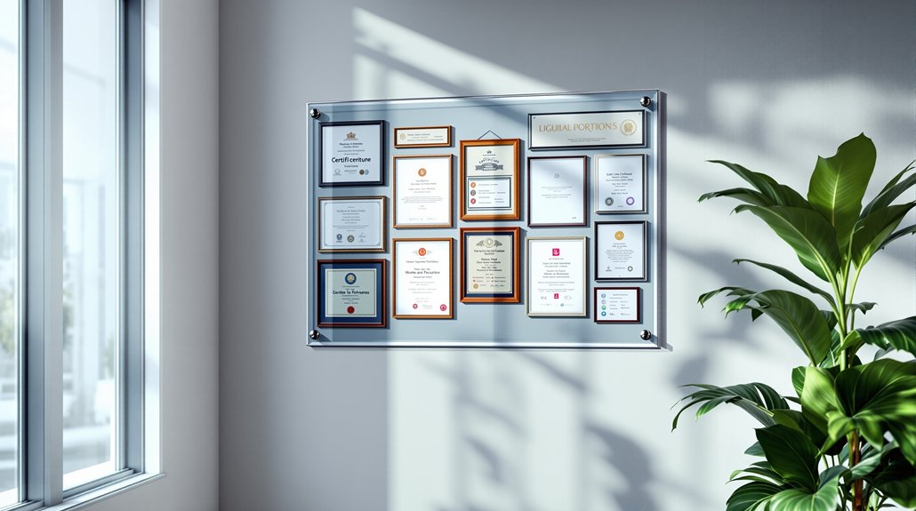 liste des exigences d'affichage obligatoires