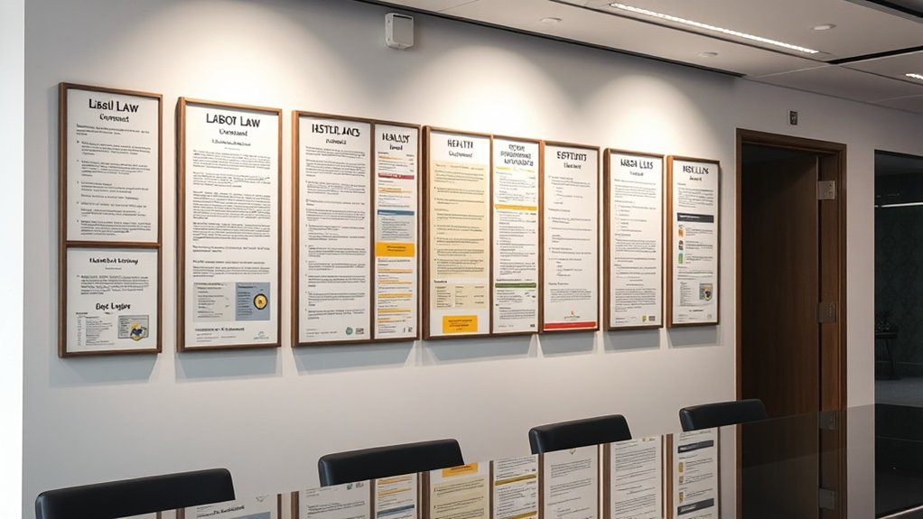 affichage obligatoire d'informations sur le lieu de travail