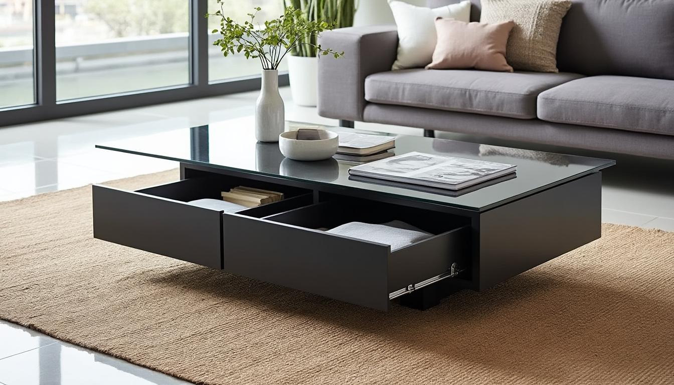 découvrez comment choisir une table basse avec rangement pour maximiser l'espace et organiser votre salon de manière élégante et pratique.