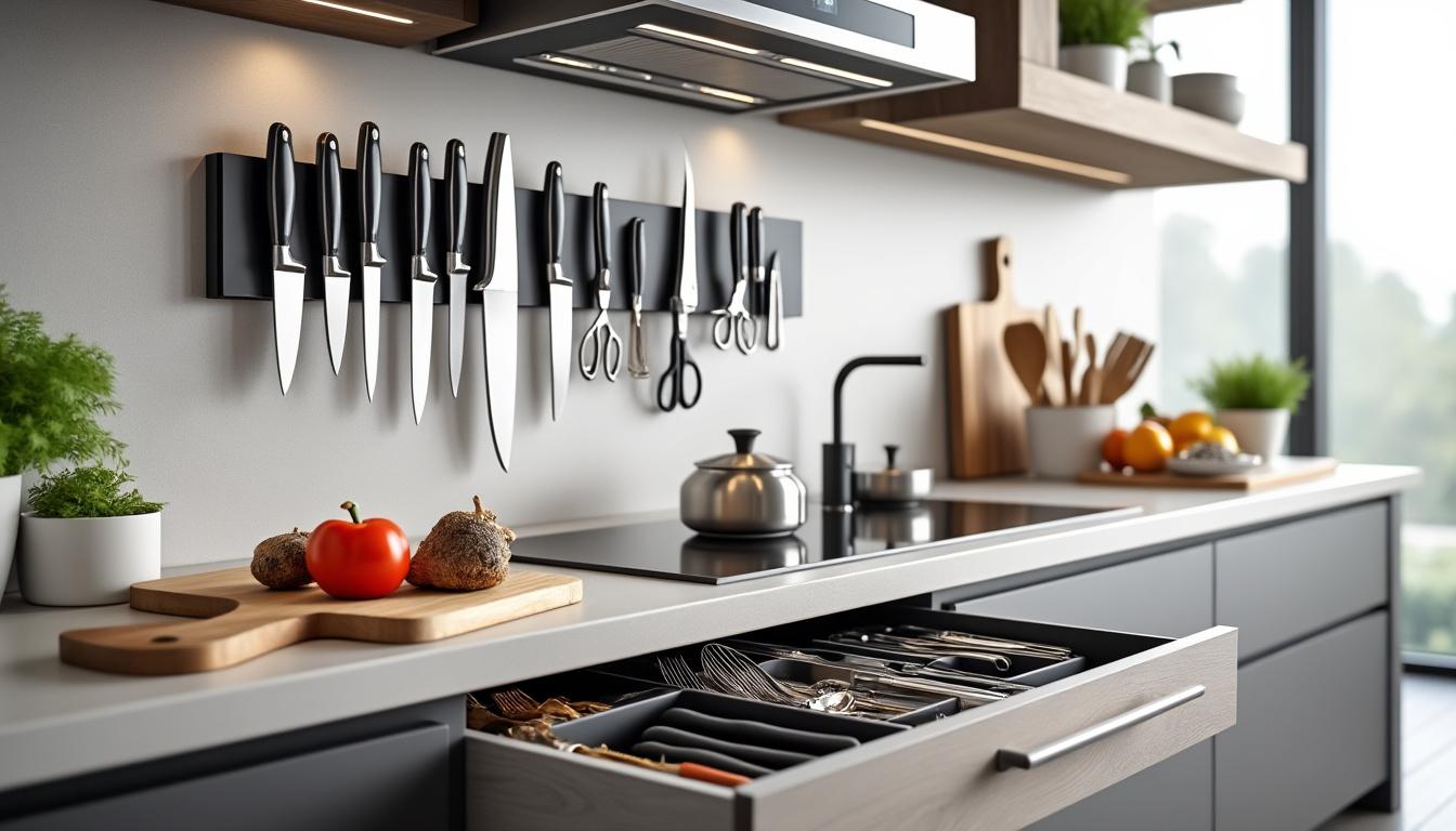 découvrez des astuces simples et efficaces pour bien ranger vos couverts et optimiser l'espace dans votre cuisine.