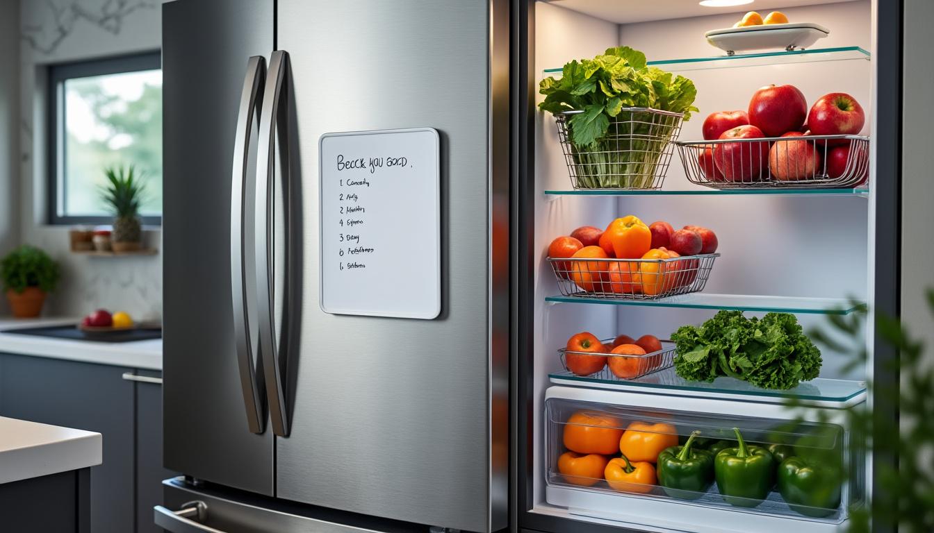 découvrez nos astuces pour bien ranger votre frigo et ainsi prolonger la fraîcheur de vos aliments tout en évitant le gaspillage.