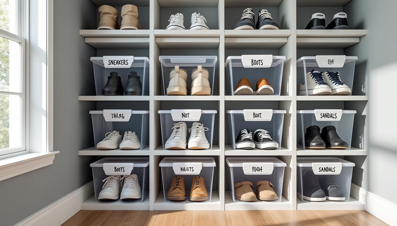 découvrez des astuces pratiques pour organiser efficacement le rangement de vos chaussures dans un placard et optimiser votre espace de manière élégante et fonctionnelle.