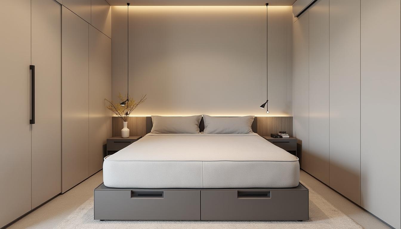 découvrez comment un lit 140x190 cm avec rangements peut vous aider à optimiser l'espace dans votre chambre, alliant confort et fonctionnalité pour un intérieur organisé.