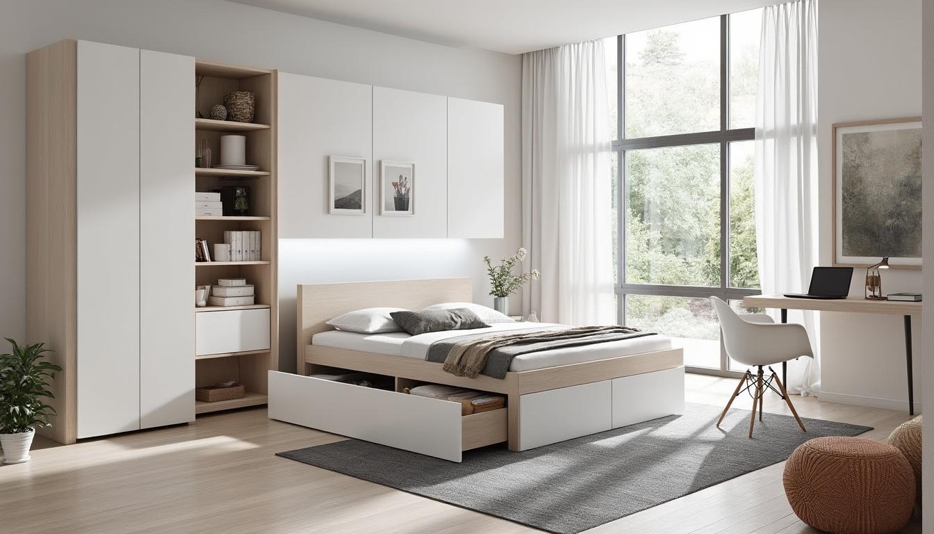 découvrez notre lit rangement 140x190, idéal pour optimiser l’espace dans votre chambre tout en ajoutant une touche de style et de fonctionnalité.
