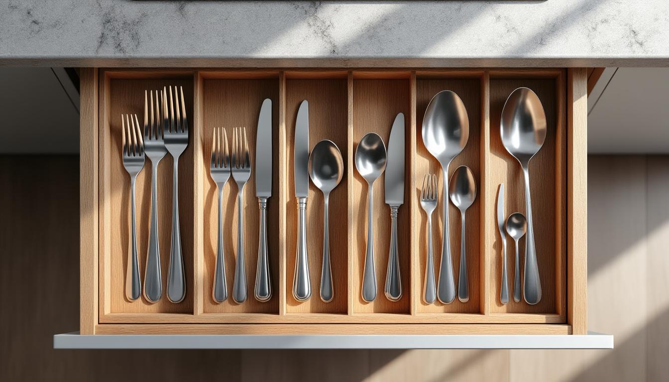 découvrez des astuces pratiques pour organiser efficacement le rangement des couverts dans votre cuisine et gagner en espace et en facilité d'accès.