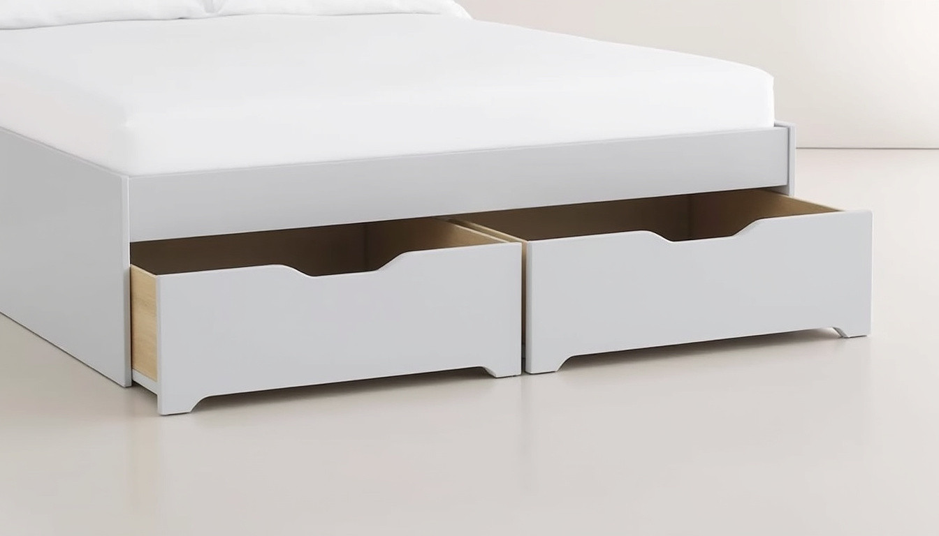 découvrez notre lit 90 x 190 avec rangement intégré pour maximiser l'espace de votre chambre de manière pratique et élégante.