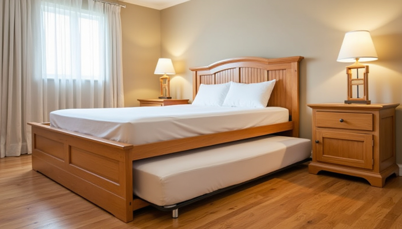 découvrez notre lit gigogne avec rangement, idéal pour optimiser l'espace de votre chambre tout en offrant un couchage supplémentaire pratique et astucieux.
