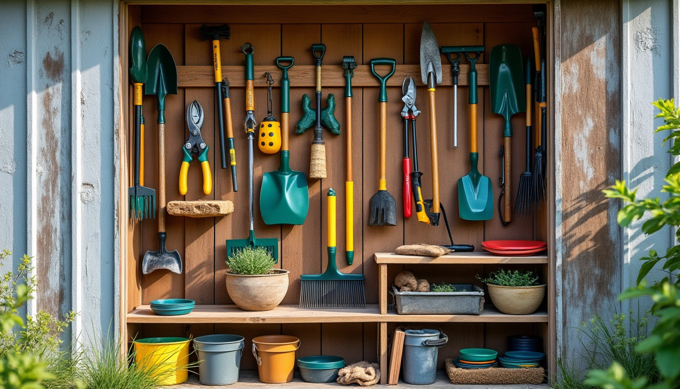 découvrez des astuces efficaces pour bien ranger vos outils de jardin et optimiser l'espace dans votre abri ou garage, afin de garder votre espace extérieur organisé et fonctionnel.