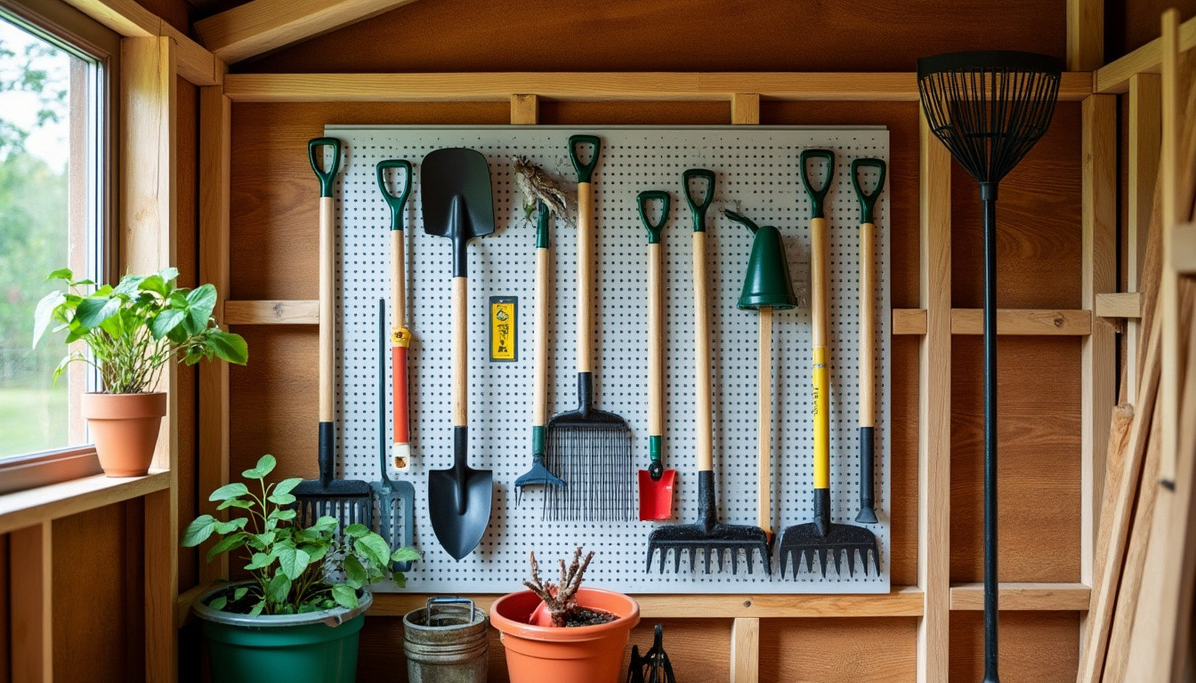 découvrez nos astuces pour organiser efficacement le rangement de vos outils de jardin et gagner du temps lors de vos travaux d'extérieur.