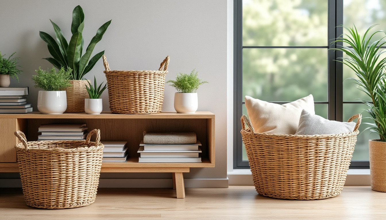 découvrez des astuces pratiques pour organiser efficacement votre intérieur avec des paniers en osier élégants et fonctionnels.